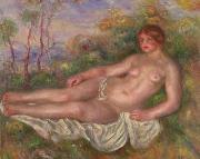 Pierre-Auguste Renoir Renoir Reclining Woman Bather painting